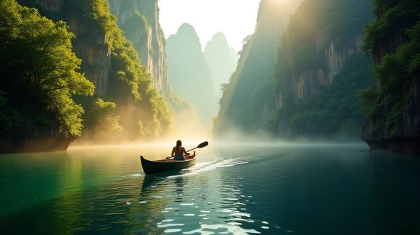 Descente en canoë au cœur des gorges de l'Ardèche
